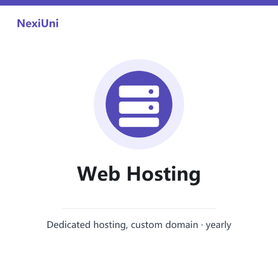 Picture of Web hosting (custom domain)