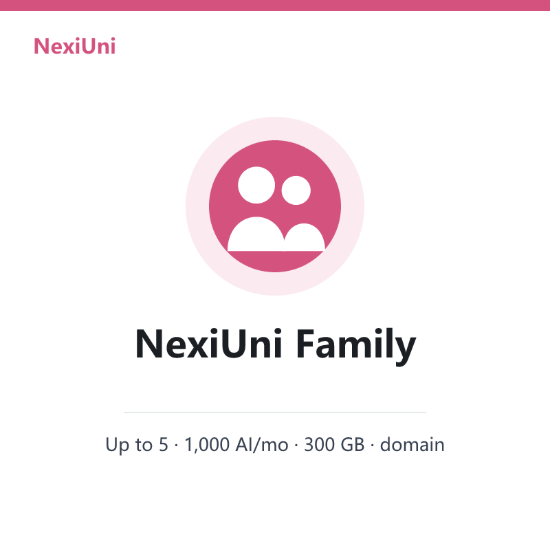 Picture of NexiUni Family (Monthly)